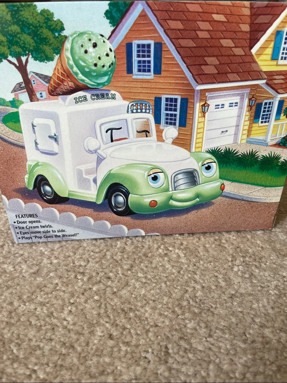 Chevron Chandler Chip Ice Cream Truck - Mint Green & White